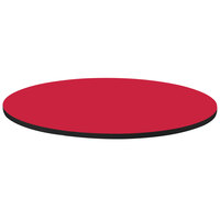 Correll 30 inch Round Red Finish High Pressure Bar & Cafe Table Top