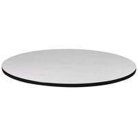 Correll 24 inch Round Gray Granite Finish High Pressure Bar & Cafe Table Top
