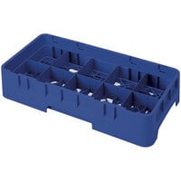 Cambro 10HS800186 Navy Blue Camrack 10 Compartment 8 1/2 inch Half Size Glass Rack