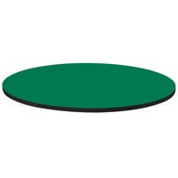 Correll 30 inch Round Green Finish High Pressure Bar & Cafe Table Top