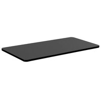 Correll 30 inch x 48 inch Black Granite Finish Rectangular High Pressure Bar & Cafe Table Top