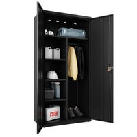 Hirsh Industries 22632 Black Wardrobe Cabinet - 36 inch x 18 inch x 72 inch