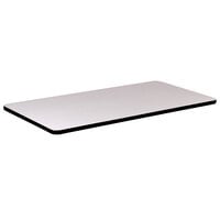 Correll Gray Granite Finish Rectangular High Pressure Bar & Cafe Table Top