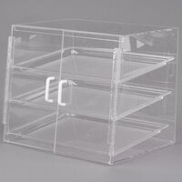 Cal-Mil P241SS Three Tier Slanted Front Acrylic Display Case - 19 inch x 17 inch x 18 inch