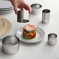 Ateco 5-Piece Stainless Steel Round Ring Mold Set
