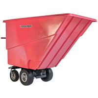 Magliner MHCSBC 1.0 Cubic Yard Motorized Hopper Cart with 13 inch Foam Filled Wheels and Dual Handle Bars (750 lb.)
