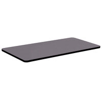 Correll 30 inch x 60 inch Black Granite Finish Rectangular High Pressure Bar & Cafe Table Top