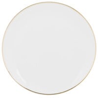 10 Strawberry Street CPGL0005 Coupe Gold Line 6 5/8" Gold Porcelain Bread and Butter Plate - 24/Case