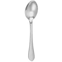 Walco WLIR012 Ironstone 11" 18/10 Stainless Steel Extra Heavy Weight Hammered Serving Spoon - 12/Case