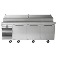 Traulsen TS090HT 90 inch Salad / Pizza Prep Refrigerator with Three Doors - Specification Line
