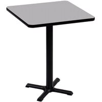 Correll 36" Square Gray Granite Finish Standard Height High Pressure Cafe / Breakroom Table