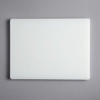 20 inch x 15 inch x 1 1/8 inch White Polyethylene Cutting Board