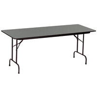 Correll 24 inch x 72 inch Montana Granite Finish Premium Laminate 3/4 inch High Pressure Heavy-Duty Folding Table