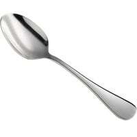 Acopa Vernon 7 7/16" 18/0 Stainless Steel Heavy Weight Oval Bowl Dinner / Dessert Spoon - 12/Case