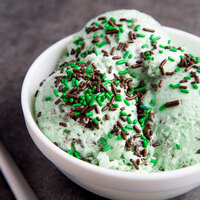 Dutch Treat Chocolate Mint Sprinkles Candy Ice Cream Topping - 10 lb.