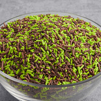 Dutch Treat Chocolate Mint Sprinkles Candy Ice Cream Topping 10 lb.