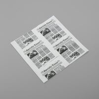 American Metalcraft PPRN2121 12" x 12" White Newspaper Print Paper - 1000/Pack