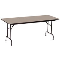 Correll 24" x 72" Savannah Sand Finish Premium Laminate 3/4" High Pressure Heavy-Duty Folding Table