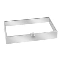 Eastern Tabletop 32174ACL LeXus 14 inch x 12 inch Acrylic Lift Off Lid with Stainless Steel Accent