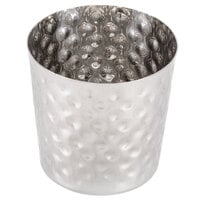 American Metalcraft FFHM37 3 3/8" Hammered Stainless Steel French Fry Cup