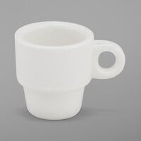 10 Strawberry Street BISTRO-9C Bistro 2 oz. Bright White Porcelain Espresso Cup - 36/Case