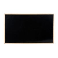 Aarco BOC3660NT-B OAK 36 inch x 60 inch Oak Frame Black Marker Board
