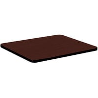 Correll 24 inch Square Cherry Finish High Pressure Bar & Cafe Table Top