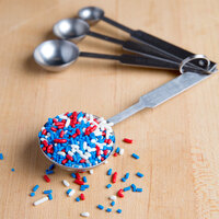 Red, White, and Blue Sprinkles Ice Cream Topping - 10 lb.