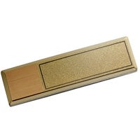 Cawley 1" x 3" Customizable Gold Premium Metal Rectangle Nametag