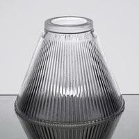 Sterno 85446 Table Lamp Clear Glass Pleated Shade