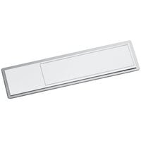 Cawley 1 inch x 3 inch Customizable White Economy Metal Rectangle Nametag