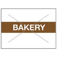 Garvey 2216-07160 2216 Series 7/8" x 5/8" White / Brown "BAKERY" 1000-Count Two-Line Cross-Cut Pricemarker Label Roll - 9/Pack