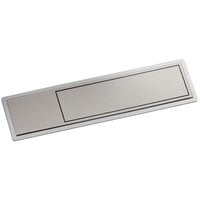 Cawley 1 inch x 3 inch Customizable Silver Economy Metal Rectangle Nametag