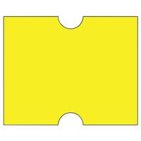Garvey 2117-31810 2117 Series 13/16 inch x 11/16 inch Yellow 750-Count Two-Line Punch Hole Pricemarker Label Roll - 8/Pack
