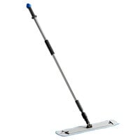 Lavex Janitorial 24 inch Blue Microfiber Spray Mop Kit with 2 Pads