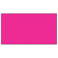 Garvey 1910-85057 1910 Series 3/4 inch x 3/8 inch Pink 1065-Count Three-Line Cross-Cut Pricemarker Label Roll - 16/Pack