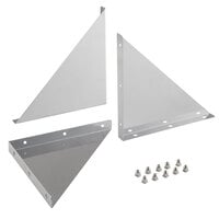 Regency Bracket and Hardware Kit for 12 inch Stainless Steel Wall Mount Shelves