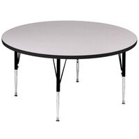 Correll Round 19" - 29" Gray Granite Adjustable Height High-Pressure Top Activity Table