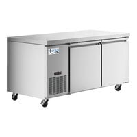Avantco SS-UD-2R 67" Stainless Steel Extra Deep Undercounter Refrigerator