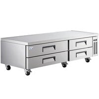 Avantco CBE-84-HC 84" 4 Drawer Refrigerated Chef Base