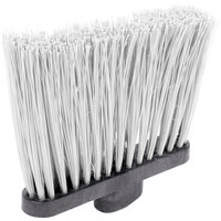 Carlisle 4108302 Sparta Spectrum Duo-Sweep 12 inch Angled Broom with White Unflagged Bristles and 48 inch Handle