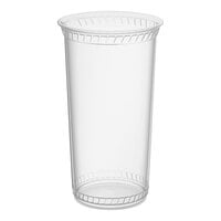 Fabri-Kal GC32 Greenware 32 oz. Compostable Clear Customizable Plastic Cold Cup - 25/Pack