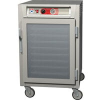 Metro C565-SFC-UPFS C5 6 Series Half-Height Reach-In Pass-Through Heated Holding Cabinet - Clear / Solid Doors