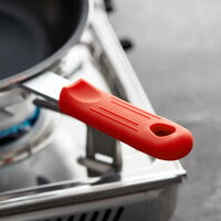 Choice Red Removable Silicone Pan Handle Sleeve for 7 inch and 8 inch Fry Pans