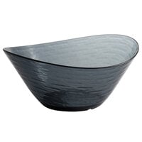 Libbey 92384 Infinium Wake 100 oz. Tritan™ Plastic Stackable Oval Bowl in Storm - 6/Case