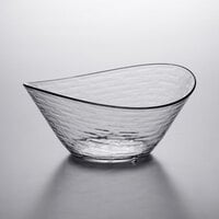 Libbey 92388 Infinium Wake 80 oz. Tritan Plastic Stackable Oval Bowl   - 6/Case