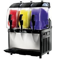 Crathco I-PRO 3M (1206-004) Triple 2.9 Gallon Granita / Slushy / Frozen Beverage Machine with Manual Control - 115V