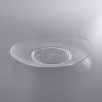 Libbey 92392 Infinium Wake 15 inch Tritan Plastic Stackable Oval Platter   - 6/Case