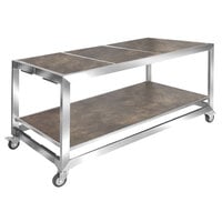 Eastern Tabletop HT4815ST Hub Buffet 66 inch x 30 3/4 inch x 32 1/4 inch Textured Laminate Banquet Table
