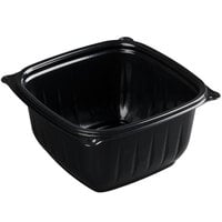 Dart B16SB PresentaBowls Pro 16 oz. Black Square Plastic Bowl - 504/Case